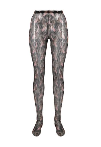 ETRO paisley-print tights - Nero