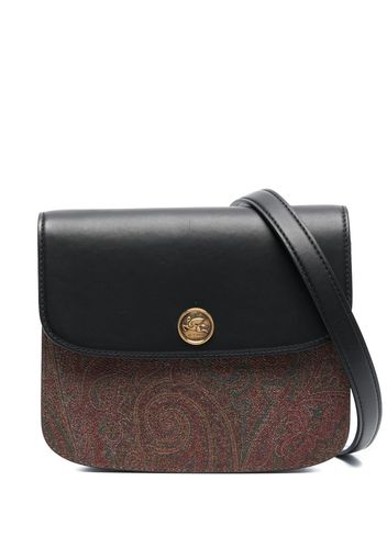 ETRO small paisley-print leather crossbody bag - Nero