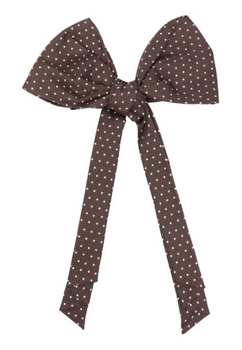 ETRO polka-dot print silk bow tie - Marrone