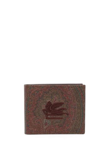 ETRO Pegaso paisley-pattern wallet - Rosso