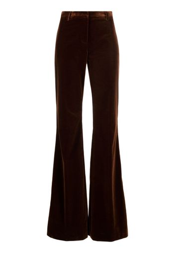 ETRO flared velvet trousers - Marrone