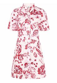 ETRO floral paisley-print cotton shirt dress - Rosa