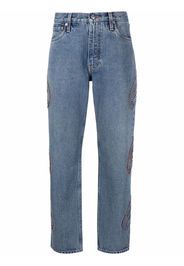 ETRO rhinestone-embellished paisley jeans - Blu