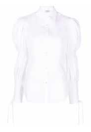 ETRO long puff-sleeved cotton shirt - Bianco