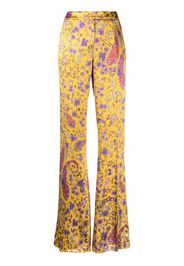 ETRO floral-print flared trousers - Giallo
