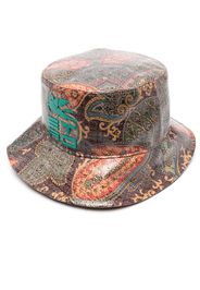 ETRO paisley-print coated bucket hat - Marrone