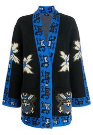 ETRO Geometric-pattern Jacquard knitted cardigan - Nero