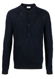 ETRO long-sleeve polo shirt - Blu