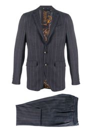 ETRO pinstripe-pattern single breasted suit - Blu