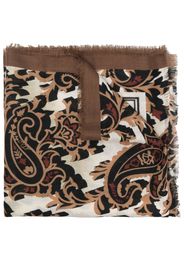 ETRO rose-print fine scarf - Toni neutri