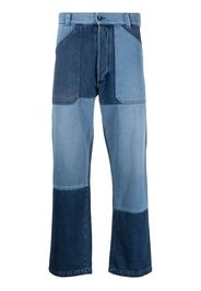 ETRO patchwork straight-leg jeans - Blu