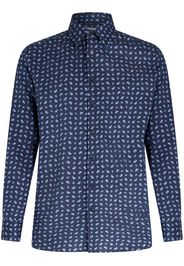 ETRO graphic-print cotton shirt - Blu