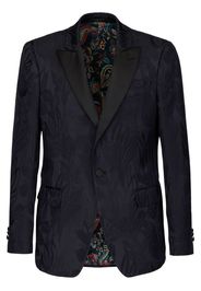 ETRO leaf-print tailored blazer - Nero