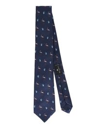 ETRO patterned-jacquard tie - Blu