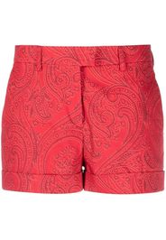 ETRO paisley-print tailored shorts - Rosso