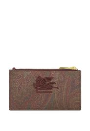 ETRO Portafoglio con stampa paisley Pegaso - Rosso