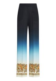 ETRO Pantaloni ampi con effetto sfumato - Blu