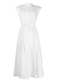 ETRO sleeveless belted midi dress - Bianco