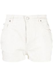 ETRO paisley-print denim shorts - Bianco