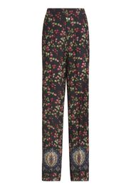 ETRO Pantaloni dritti a fiori - Nero