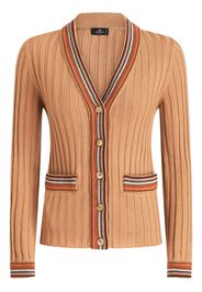 ETRO Cardigan con scollo a V - Marrone