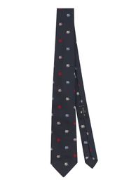 ETRO logo-jacquard silk tie - Blu