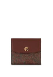 ETRO Portafoglio con stampa paisley jacquard - Marrone