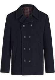 ETRO notched-collar double-breasted coat - Blu