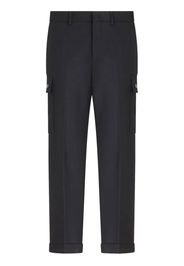 ETRO cargo-pockets wool tapered trousers - Grigio