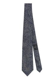 ETRO paisley-pattern silk tie - Blu