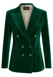 ETRO Blazer doppiopetto in velluto - Verde