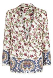 ETRO floral-print silk blazer - Bianco