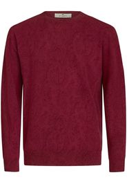 ETRO logo-embroidered wool jumper - Rosso