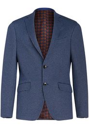 ETRO notched-lapels jersey blazer - Blu