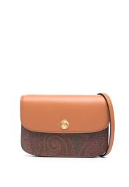 ETRO Essential jacquard-pattern crossbody bag - Marrone