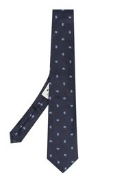 ETRO patterned-jacquard silk tie - Blu