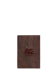 ETRO paisley-print jacquard wallet - Rosso