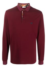 ETRO logo-embroidered cotton polo shirt - Rosso