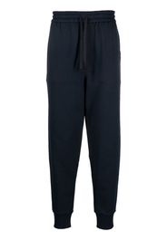 ETRO Pegaso-embroidered jersey track pants - Blu