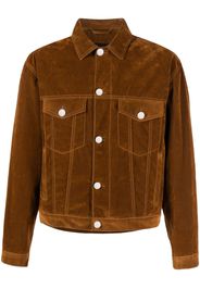 ETRO logo-embroidered cotton jacket - Marrone