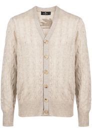 ETRO cable-knit cashmere cardigan - Toni neutri