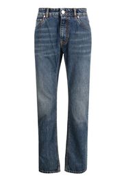 ETRO Pegaso-motif slim-cut jeans - Blu