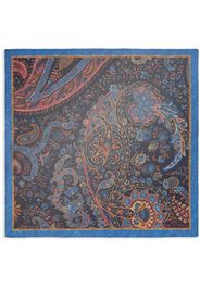 ETRO paisley-print silk pocket scarf - Blu
