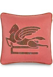 ETRO Cuscino con ricamo Pegaso (45cm x 45cm) - Rosa