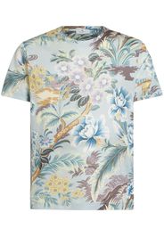 ETRO T-shirt a fiori - Blu