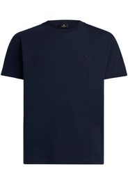 ETRO logo-embroidered cotton T-shirt - Blu