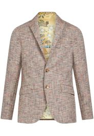ETRO Blazer monopetto con revers a lancia - Marrone