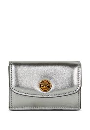 ETRO laminated leather coin purse - Argento