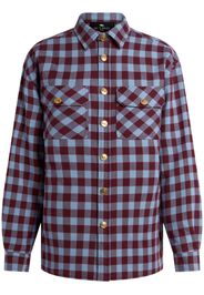 ETRO padded check jacquard shirt - Rosso