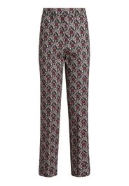 ETRO jacquard cigarette trousers - Nero